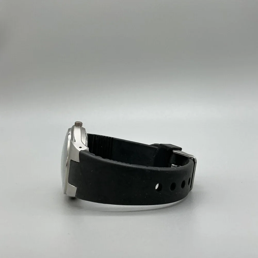 PierCarlo D'Alessio Orizzonte Elegance Mens Watch 37mm Silver Tone New Battery